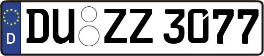 DU-ZZ3077