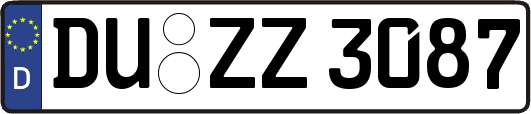 DU-ZZ3087