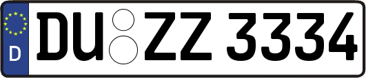 DU-ZZ3334