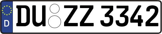 DU-ZZ3342