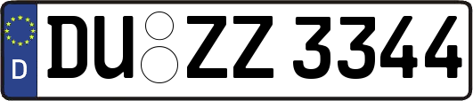 DU-ZZ3344