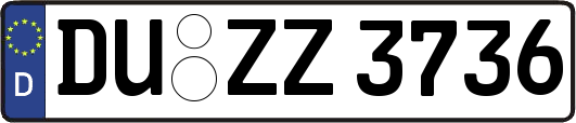DU-ZZ3736