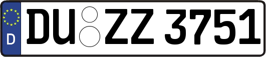 DU-ZZ3751