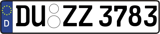 DU-ZZ3783