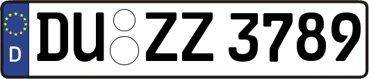 DU-ZZ3789