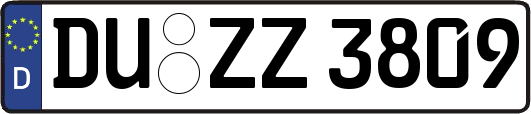 DU-ZZ3809