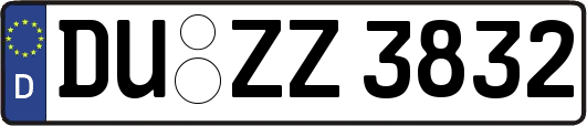 DU-ZZ3832