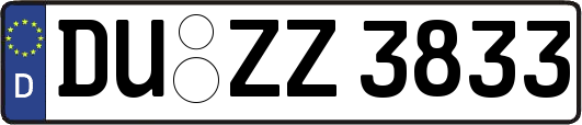 DU-ZZ3833