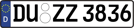 DU-ZZ3836