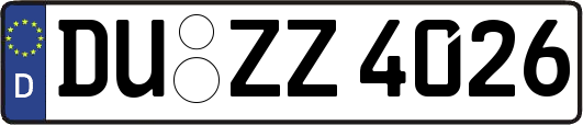 DU-ZZ4026