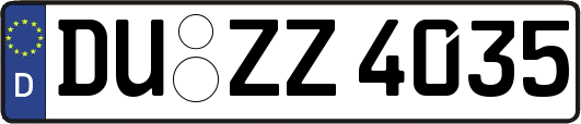 DU-ZZ4035