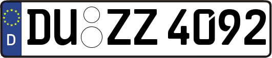 DU-ZZ4092