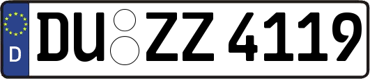 DU-ZZ4119