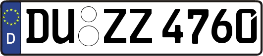 DU-ZZ4760