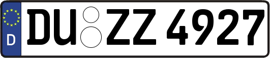 DU-ZZ4927