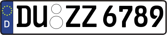 DU-ZZ6789