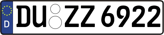 DU-ZZ6922