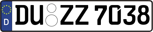 DU-ZZ7038
