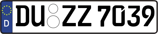 DU-ZZ7039