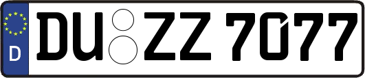 DU-ZZ7077