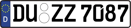 DU-ZZ7087