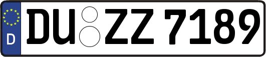 DU-ZZ7189