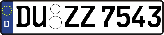 DU-ZZ7543
