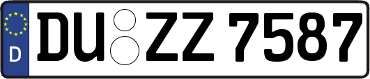 DU-ZZ7587