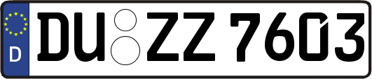 DU-ZZ7603