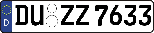 DU-ZZ7633