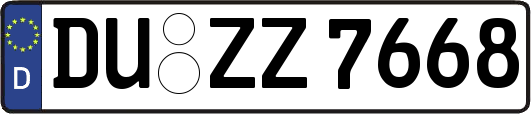 DU-ZZ7668