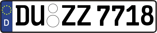 DU-ZZ7718