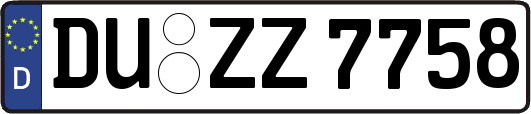 DU-ZZ7758
