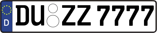 DU-ZZ7777