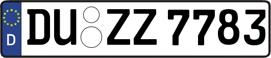 DU-ZZ7783