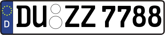 DU-ZZ7788