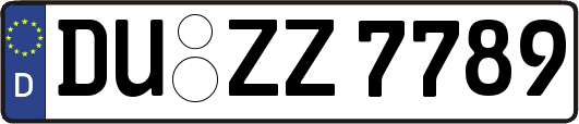 DU-ZZ7789