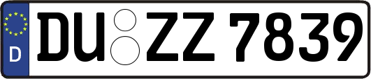 DU-ZZ7839