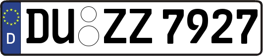 DU-ZZ7927