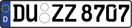 DU-ZZ8707