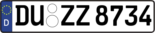 DU-ZZ8734
