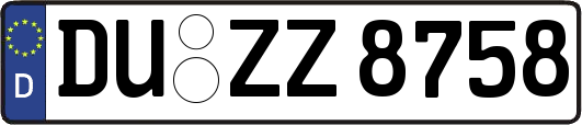 DU-ZZ8758