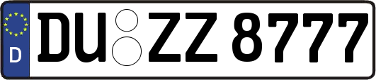 DU-ZZ8777