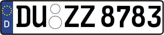 DU-ZZ8783