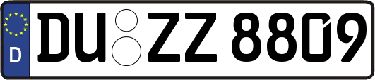 DU-ZZ8809
