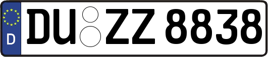 DU-ZZ8838