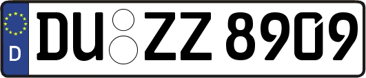 DU-ZZ8909