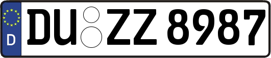 DU-ZZ8987
