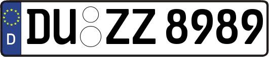 DU-ZZ8989