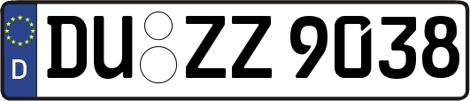 DU-ZZ9038